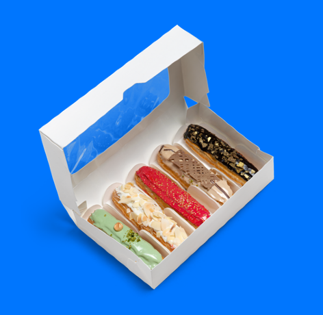 Коробка 25*15*5см ECLAIR 5 белый,1/25