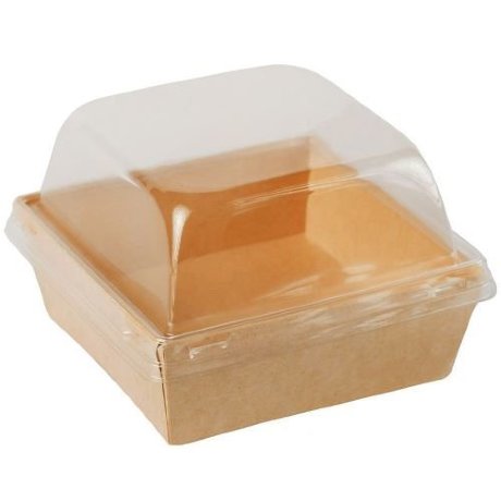 Коробка SmartPack 300, 8,6*8,6*8,9см, полукупол, крафт, 1/50
