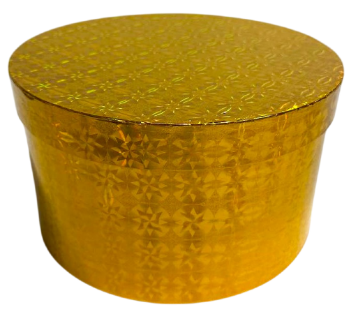 Коробка Голография 19*19*10,8см, золотой