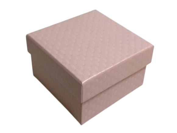 Коробка 9*9*5,5 Ромбики 2, светло-розовый,1/12
