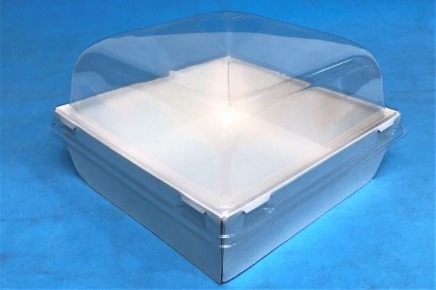 Коробка SmartPack 800, 16,3*16,3*5,6/9см, белая, 1/50