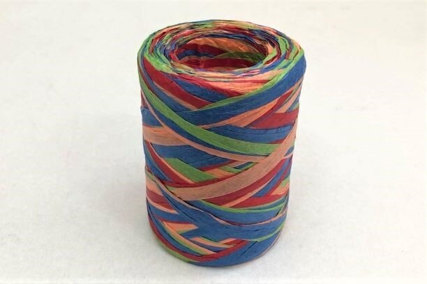 Рафия бумажная 80м, микс 1