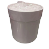 Коробка цилиндр д14см, розовый нюд, 1/10