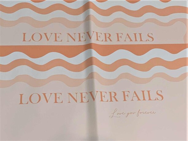 Пленка 58*58см True Love, 20 листов, персиковый