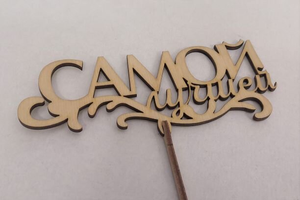 Вставка Самой лучшей, веточка, 15*25см, шт., 1/10