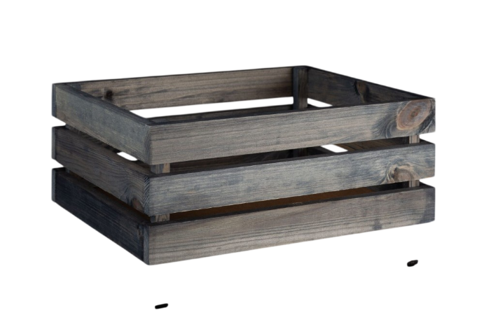 Ящик реечный 27x35x14см, серый, 1/6