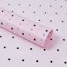 Бумага тишью 50*70см Мелкая точка, 19г/м², 28 шт., розовый/чёрный