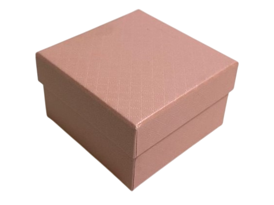 Коробка 9*9*5,5 Ромбики, розовый,1/12