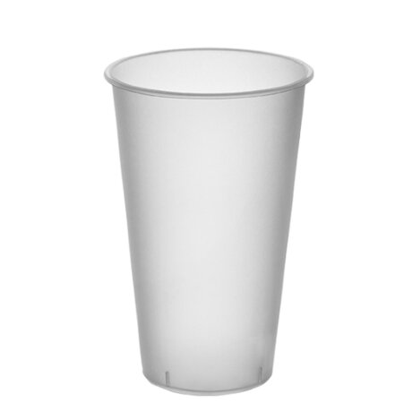 Стакан 500мл Bubble Cup, прозрачный, МАТОВЫЙ, 1/40, 1/80