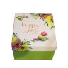 Коробка Happy Day №3 для композиций и подарков 195*195*125мм, зелёная, 1/10