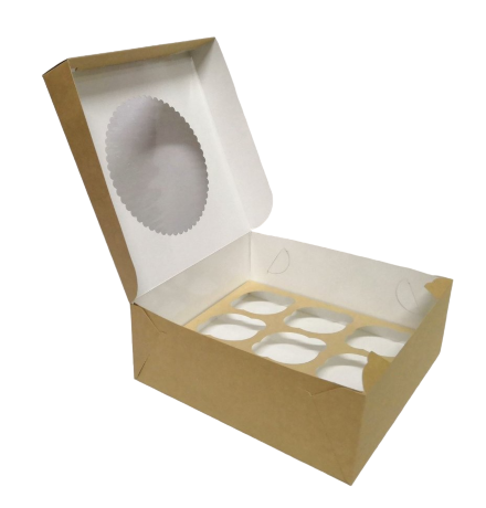 Коробка MUF 9 под 9 капкейков, 25*25*10см, 1/25