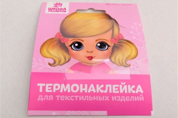 Термонаклейка для текстиля Кукла Варвара, 6,5*6,3см