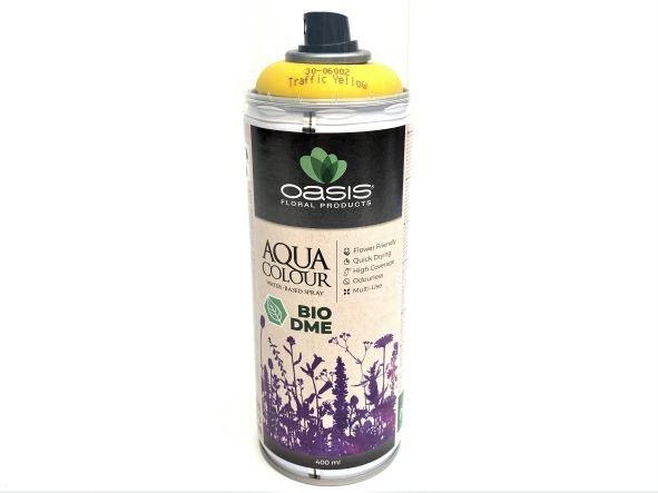 Спрей-краска Oasis Aqua Color на водной основе, 400 мл, ярко-жёлтый, арт. 30-06002