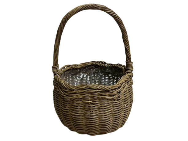 Корзина ротанг 16x11x24 см, шт., темно-коричневый