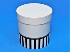 Коробка Половинка 14*14*14,5см, чёрно-белая