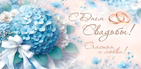 2-16 Конверт д/денег С днём свадьбы, микс, 10шт