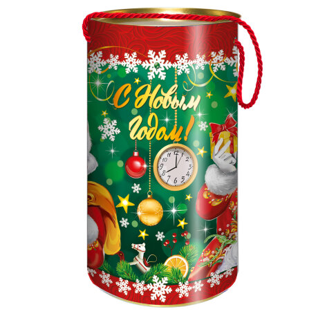 Туба картонная Подарочек 12*22см, 1кг, 1/10