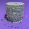 Бусинки на леске 3мм+8мм, 60м, перламутровый