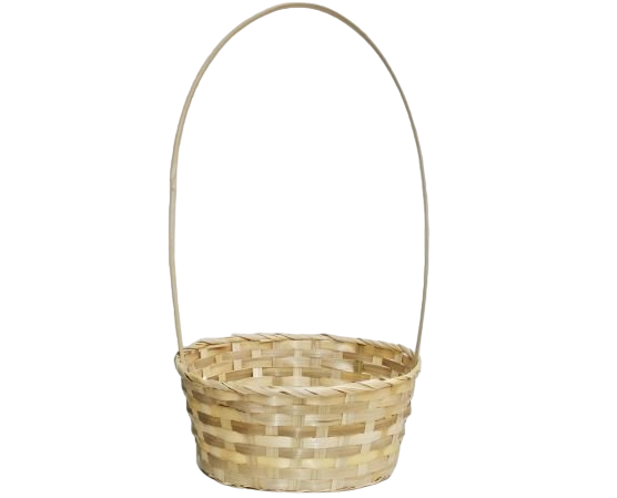 Корзина бамбук 30*22*Н13/49см, натуральный