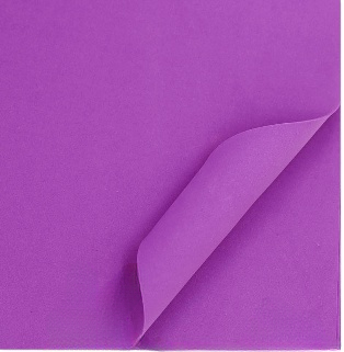 Фоамиран 50*50см, 1мм, фиолетовый 025, 1/10