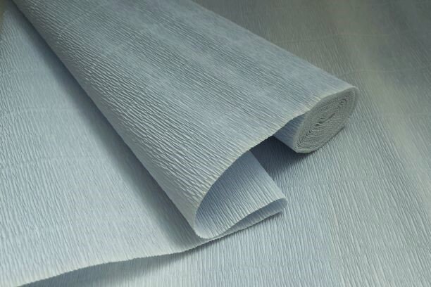 Бумага гофрированная 559, светло-голубой, К/Р, 180гр., 50*250см