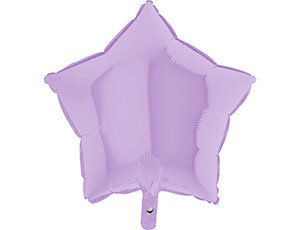 Шар фольгированный 18", Звезда пастель Matte Lilac
