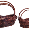 Набор ива 63*46/58см, коричневый, 5 шт.