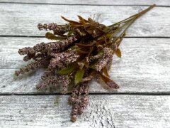 Букет кашки цветной Н33см, бледно-сиреневый