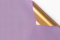 Плёнка металлизированная 58см*10м, фиолетовый/золото