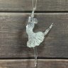 Украшение подвесное Балерина, 7*14см, прозрачный/белый, 1/6