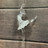 Украшение подвесное Балерина, 7*14см, прозрачный/белый, 1/6