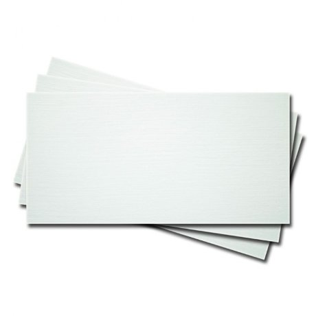 Основа открытка двойная белая фактура лён О25001-1, 3шт.