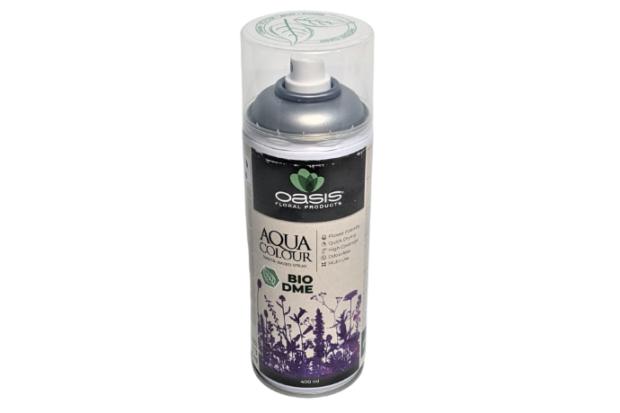 Спрей-краска Oasis Aqua Color на водной основе с металлическим блеском, серебро арт. 30-06021
