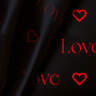 Плёнка «Love» 58см x 10м , чёрный